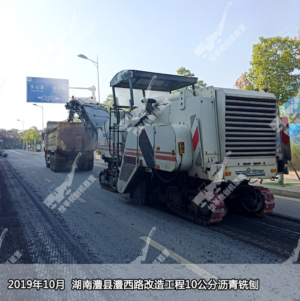 2019年10，湖南澧县澧西路改造工程